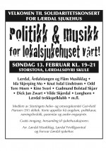 Politikk og musikk for lokalsjukehuset - 13.2.2011